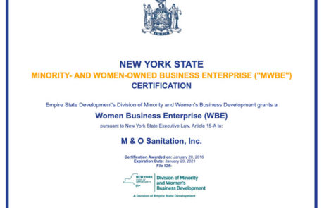 NY State Women Business Enterprise (WBE) Certification