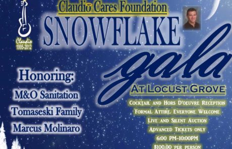 2019 Claudio Cares Foundation Snowflake Gala Flyer